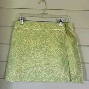 Patagonia Womens Wrap‎ Skirt Green Yellow Paisley Print Size 6